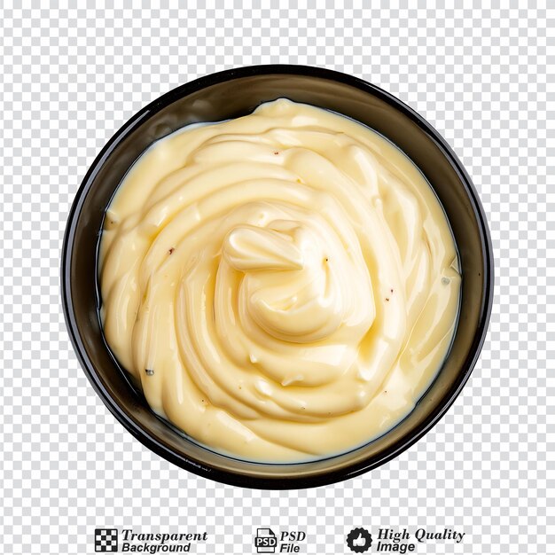 PSD aioli isolated on transparent background