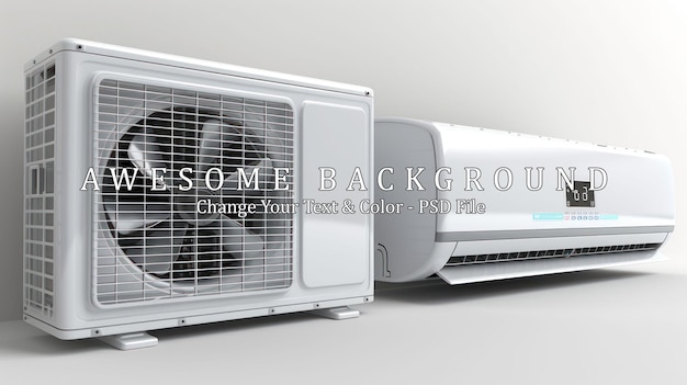 PSD air conditioning system outdoor and indoor unit