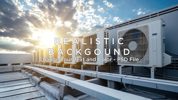 PSD air conditioning units on a building rooftop