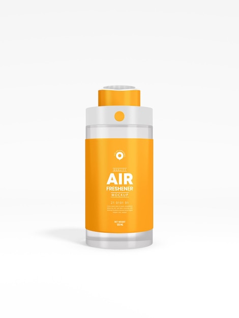 Air Freshener Spray Bottle Packaging Mockup