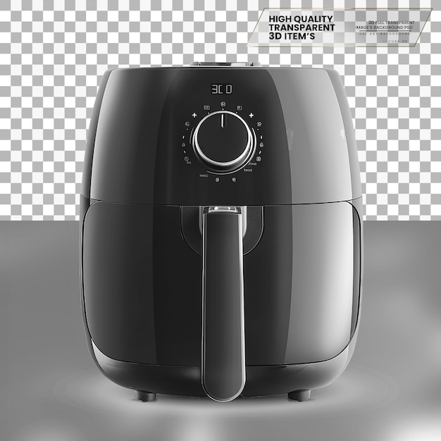 Air Fryer An appliance that cooks by circulating hot air on transparent background