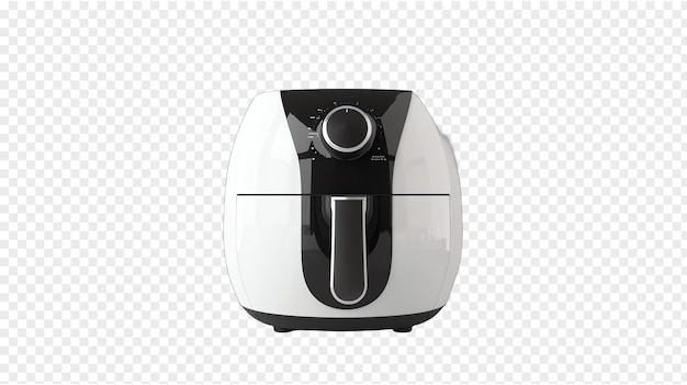 PSD air fryer home appliances realistic isolated on transparent background