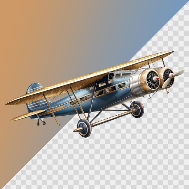 Airplane isolated on transparent background