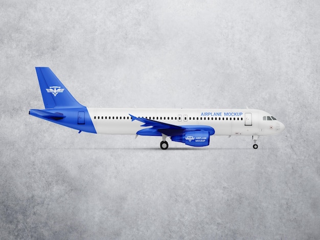 PSD airplane mockup