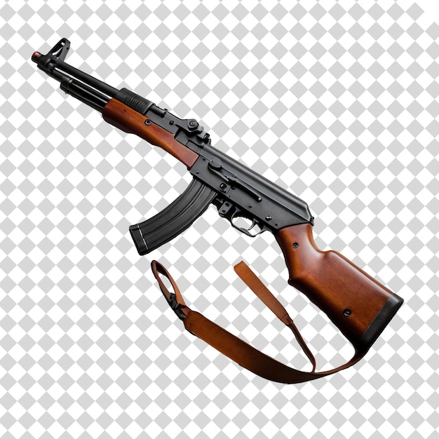 akm ak47 PSD isolated on transparent background