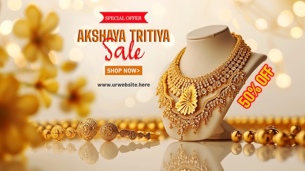 Akshaya Tritiya Festival Offer Sale Banner Design