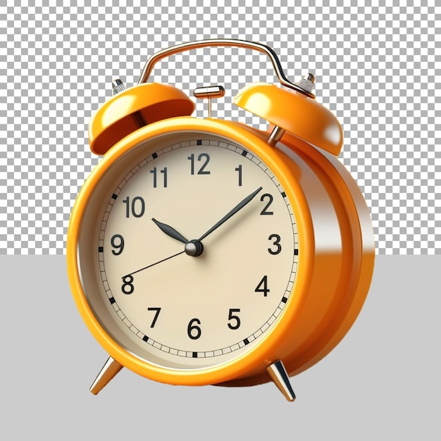 Alarm Clock on Transparent Background Ai Generated