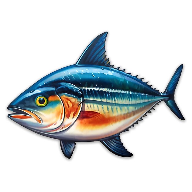 Albacore Tuna Fish Icon Transparent Background PSD