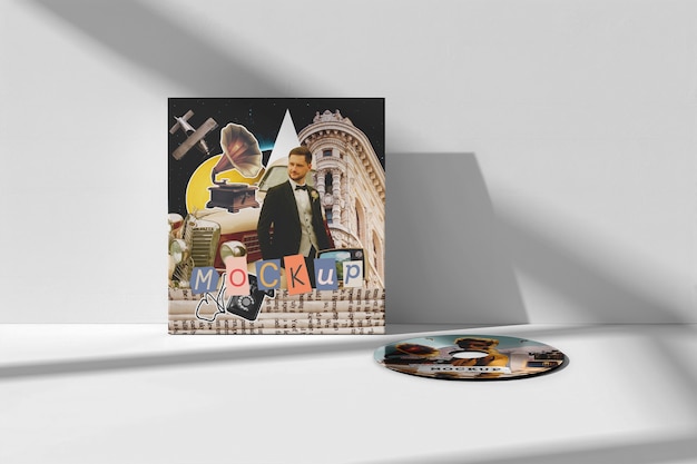 PSD album cover mockup design