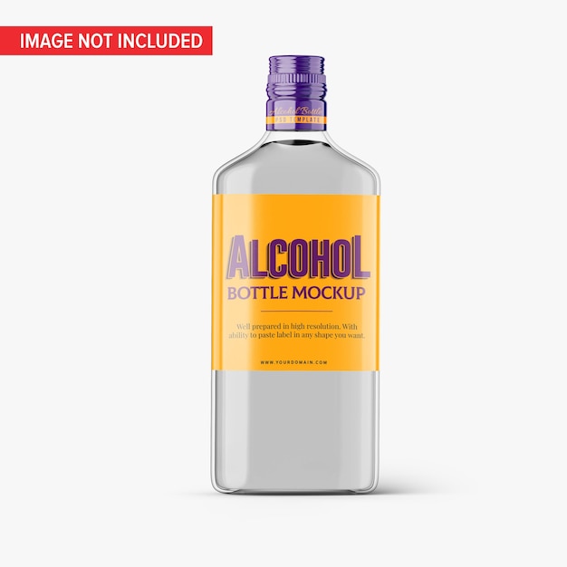 Alcohol Glass bottle Mockup