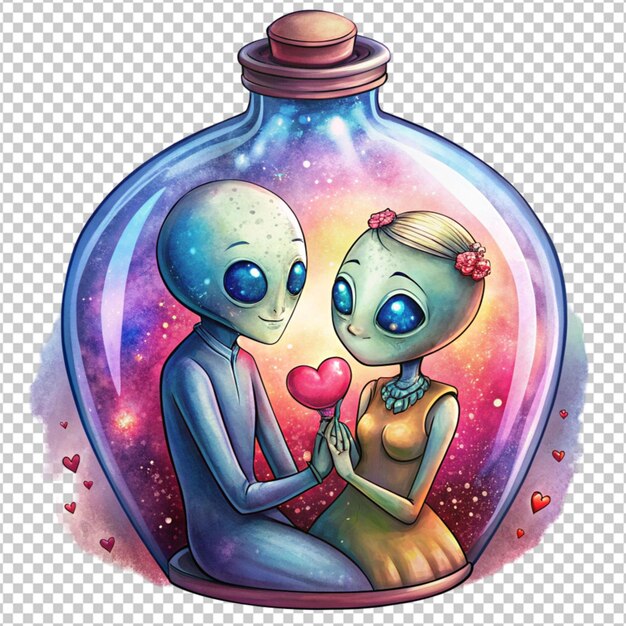 PSD a alien loving pair romance