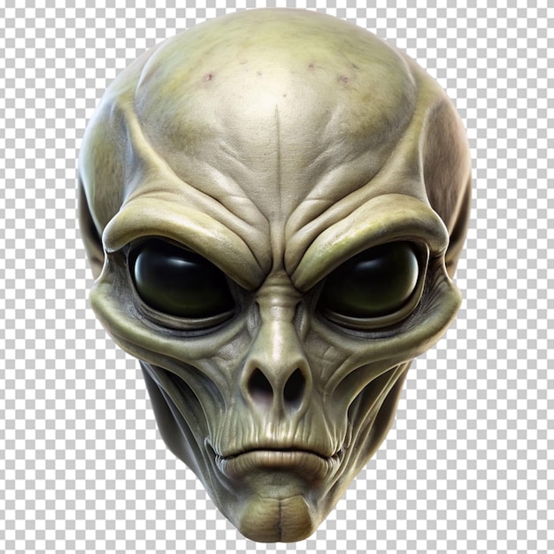 PSD alien on transparent background