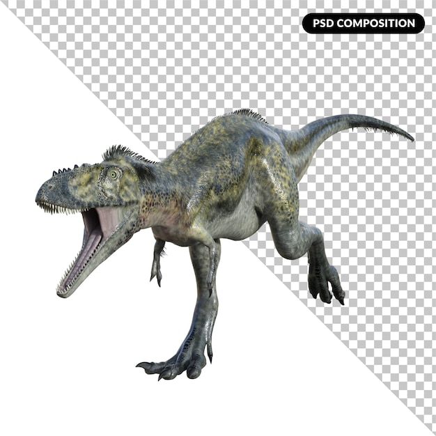 Alioramus dinosaur 3D render