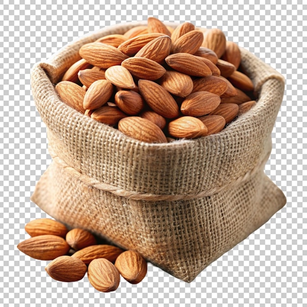 Almond isolated on alpha layer background