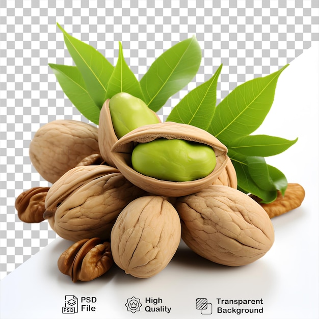 almond nuts isolated on transparent background include png file