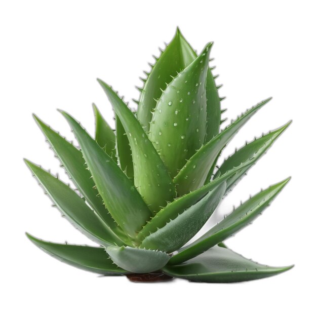 Aloe vera PSD on a white background