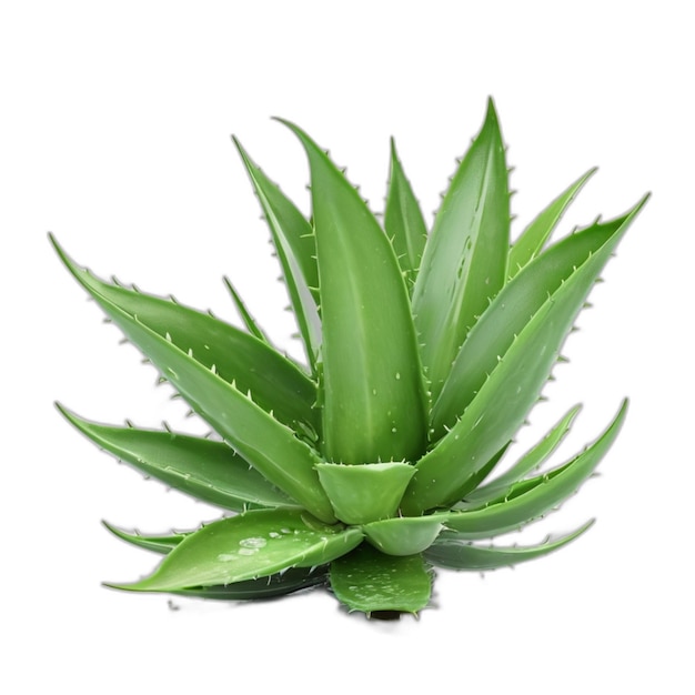 Aloe vera PSD on a white background