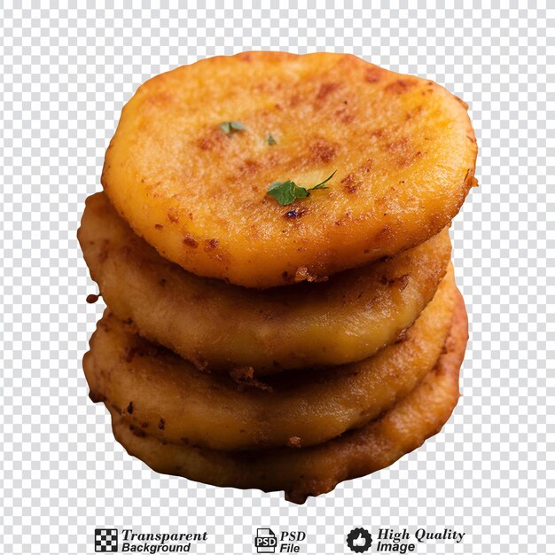 Aloo tikki isolated on transparent background