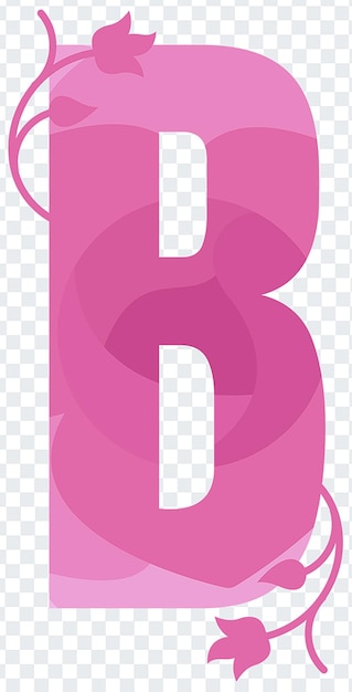 Alphabet Letter B On Transparent Background