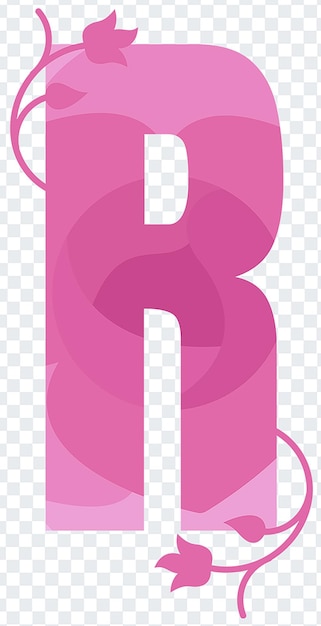 Alphabet Letter R On Transparent Background