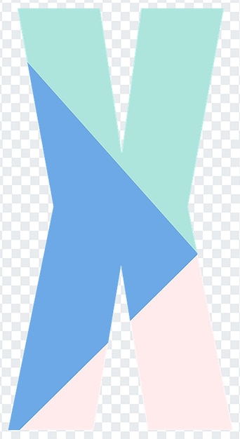 Alphabet Letter X On Transparent Background