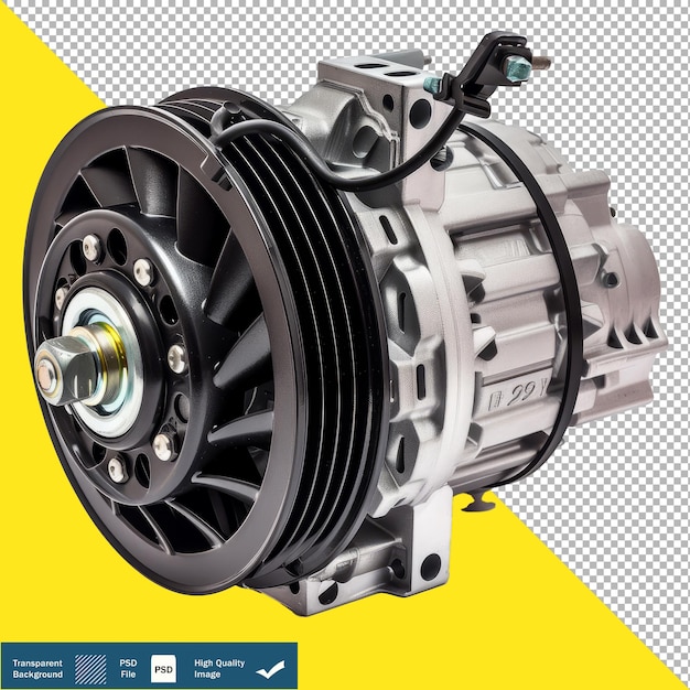 Alternator on White Background Illustration on Transparent Background PNG PSD