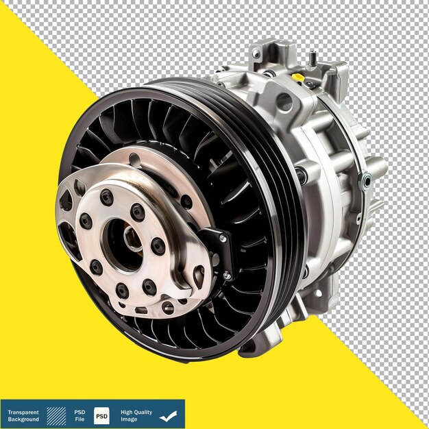 Alternator on White Background Illustration on Transparent Background PNG PSD