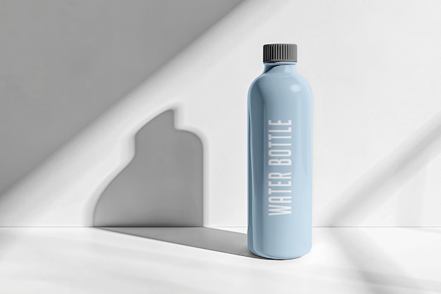 Aluminum Water Bottle Mockup