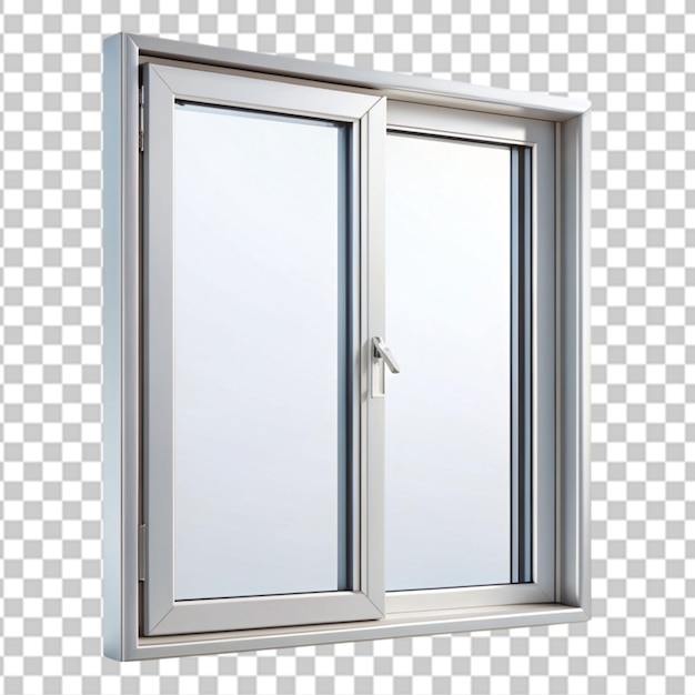 alumiun window isolated on transparent background