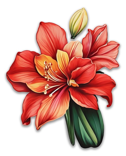 Amaryllis Flower PSD design