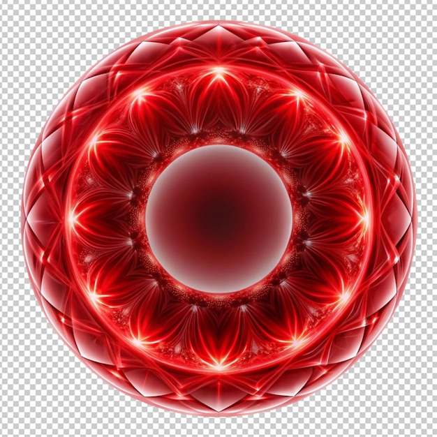 PSD amazing crimson oculus of truth isolated on transparent background