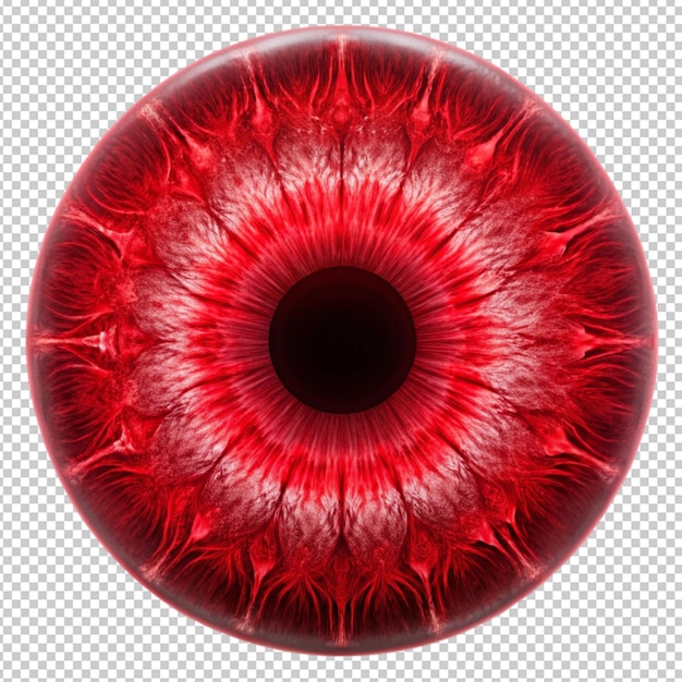 PSD amazing crimson oculus of truth isolated on transparent background