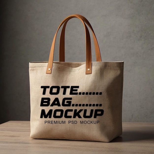 Amazing hanging tote bag mockup