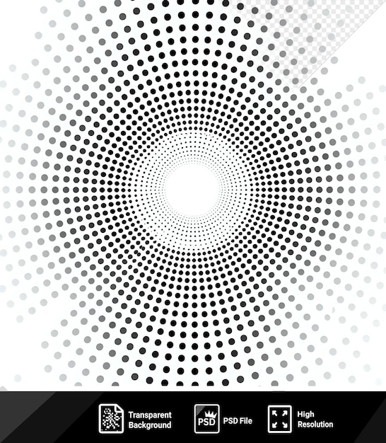 amazing light diffusion pattern vector symbol soft glow white and black dots on a isolated background