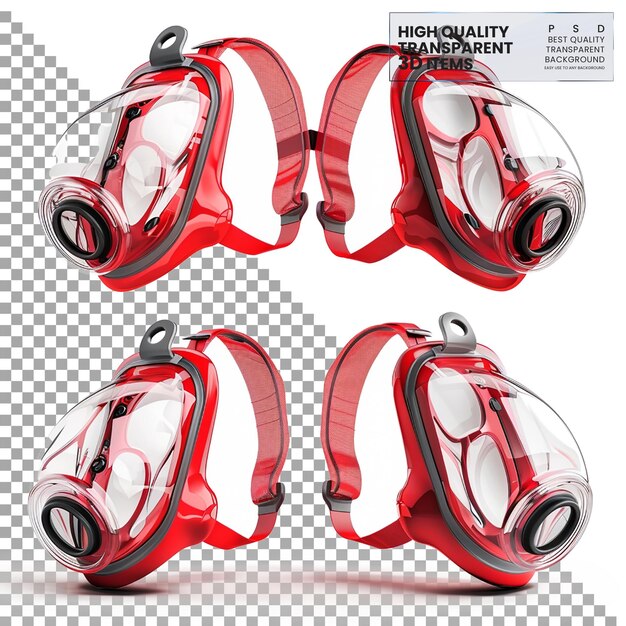 PSD ambu bags manual resuscitators used to assist or stabilize breathing on transparent background