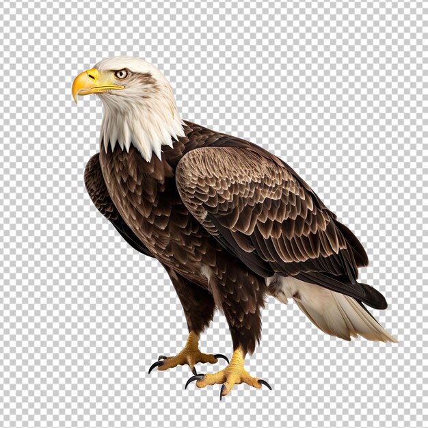 PSD american bald eagle isolated on transparent background