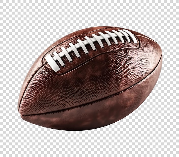 American football ball in transparent background