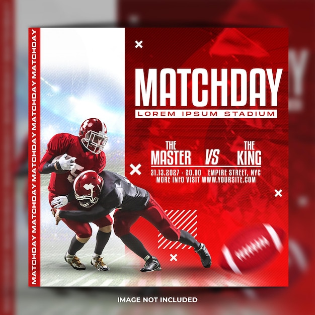 American Football Flyer Template