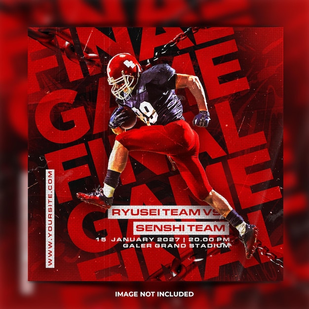 American Football Flyer Template