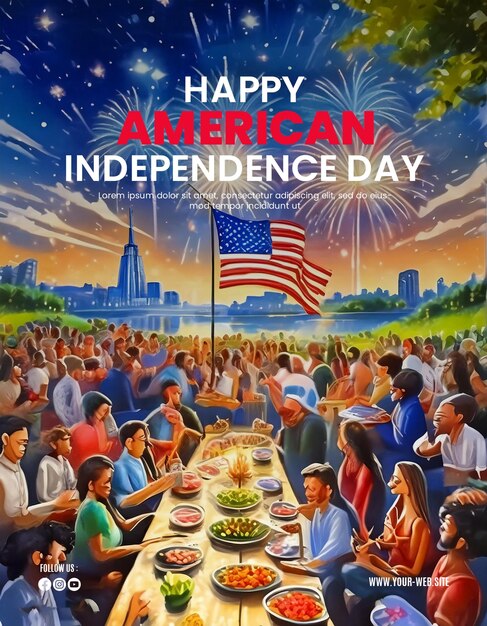 American independence day poster