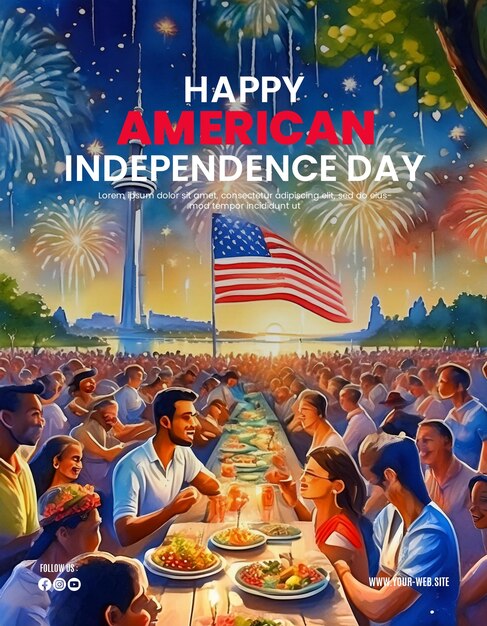 American independence day poster