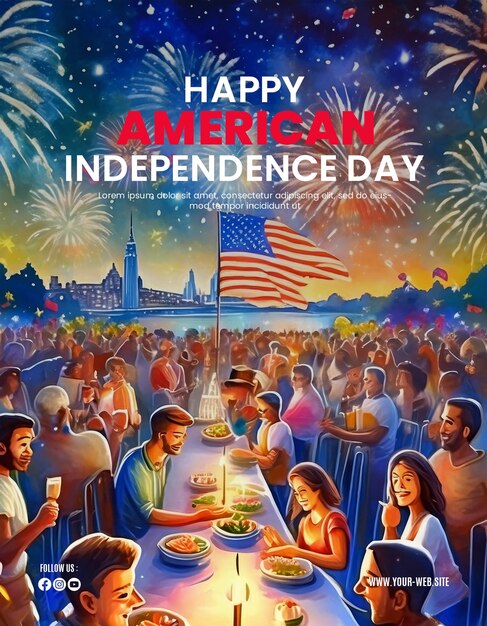 American independence day poster