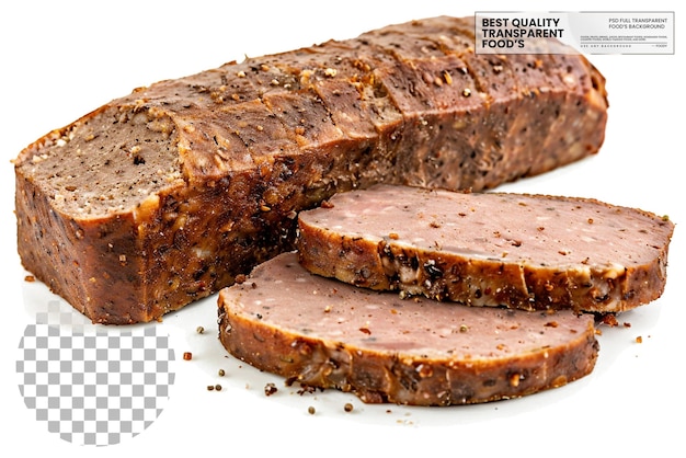 PSD american scrapple a breakfast meat dish originating from the mid atlantic on transparent background