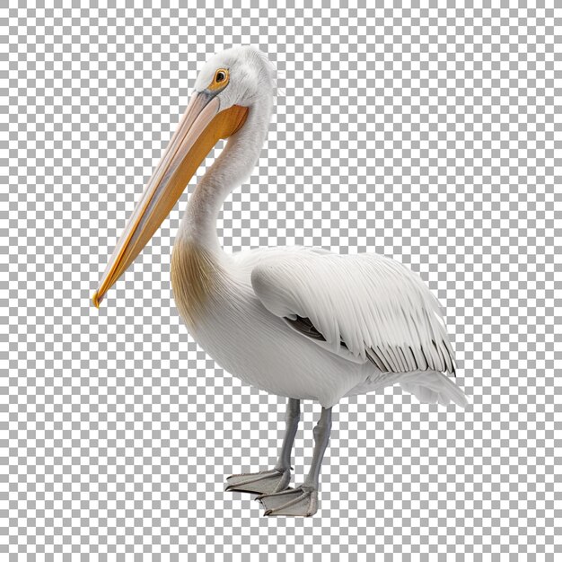 American white pelican Birds on Transparent Background Ai Generated