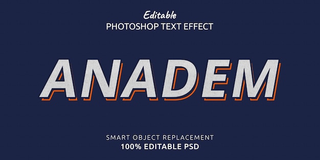 Anadem Photoshop Text Effect