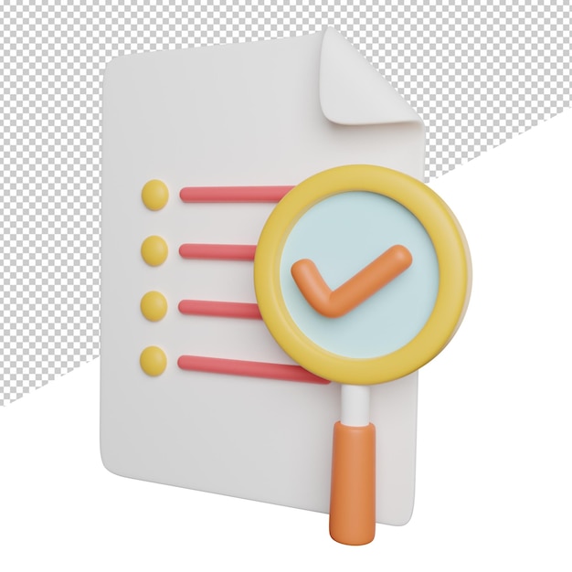 Analysis Database Statistic side view 3 rendering icon illustration on transparent background