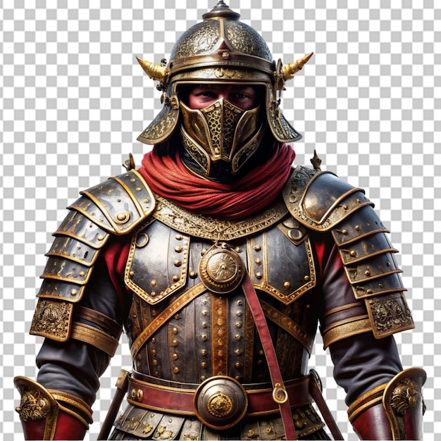 ancient kingdom warrior armor isolated Transparent background