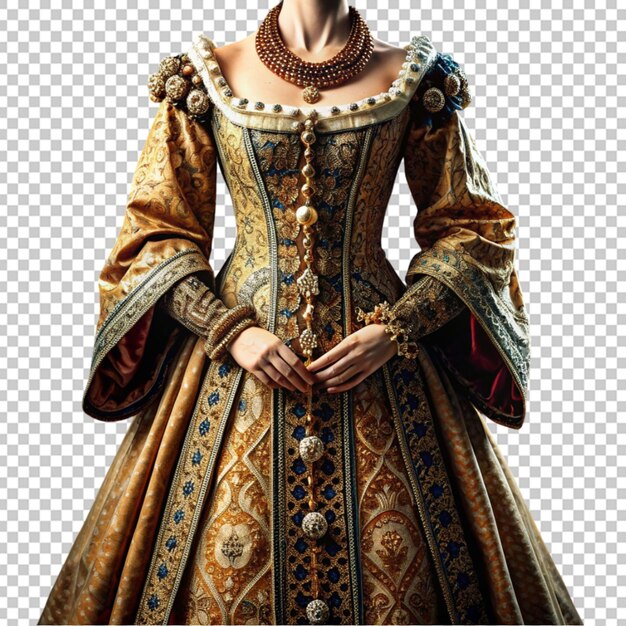 PSD ancient medieval vintage beautiful dress