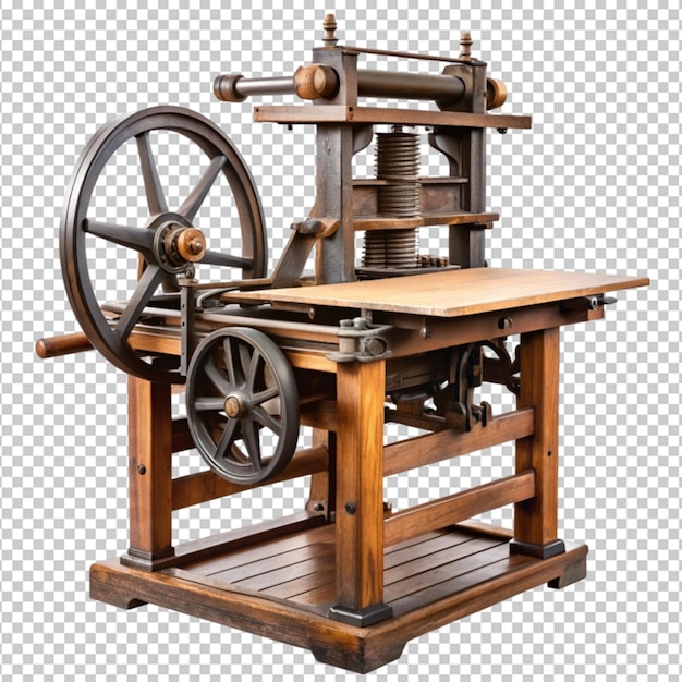 PSD ancient printing press machine