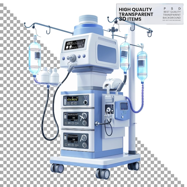 Anesthesia Machines Deliver anesthetic gases to patients on transparent background